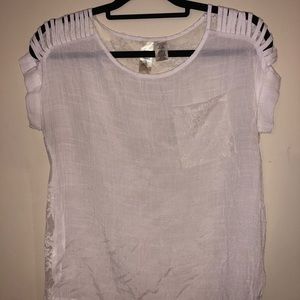 Sheer white top